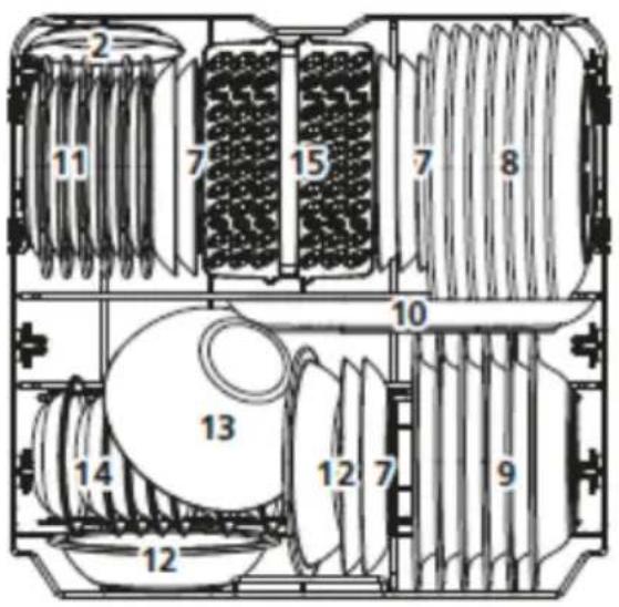 BRANDT BDF324DX - Bandeja inferior: - 1