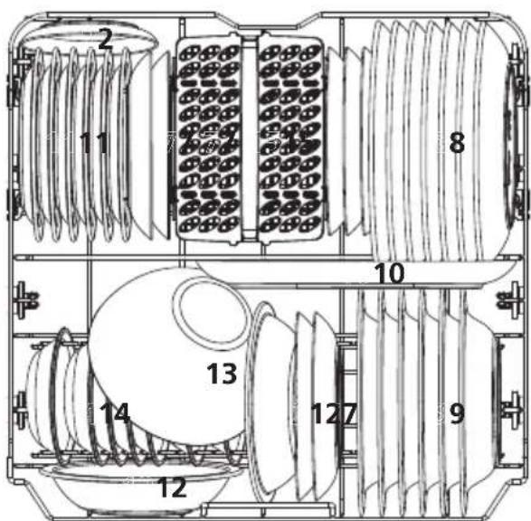 BRANDT BDF324DX - Lower basket: - 1