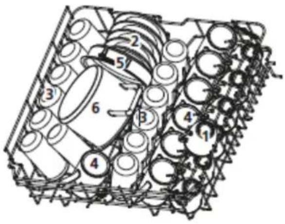 BRANDT BDF324DX - Bandeja superior: - 1