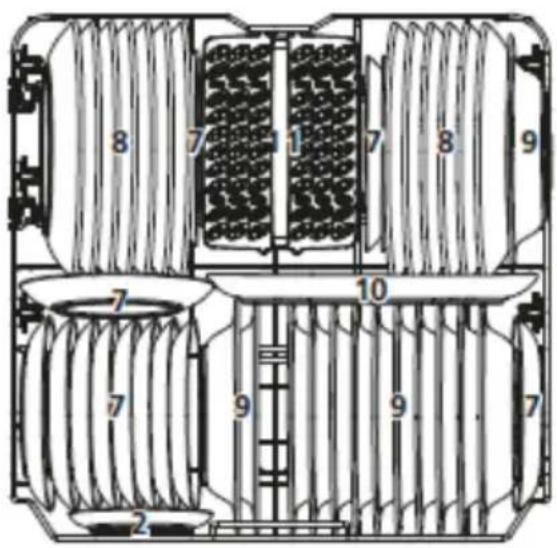 BRANDT BDF324DX - Bandeja inferior: - 1