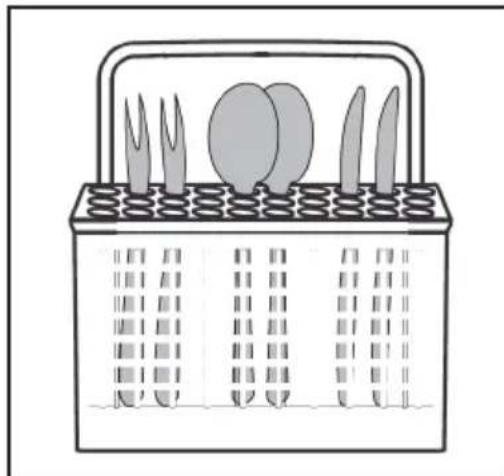 Klarstein Havasia UV 6 - Loading the cutlery basket - 1