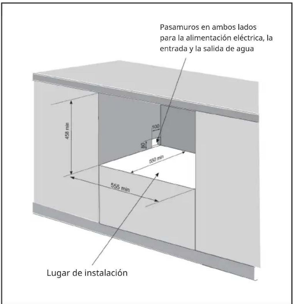 Klarstein Havasia UV 6 - Montaje sin panel de puerta - 1
