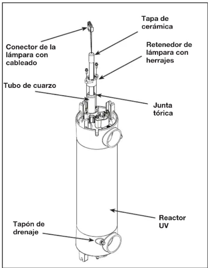 Jandy JAOPX200 - Extracción y limpieza del tubo de guarzo (cada seis把这些) - 1