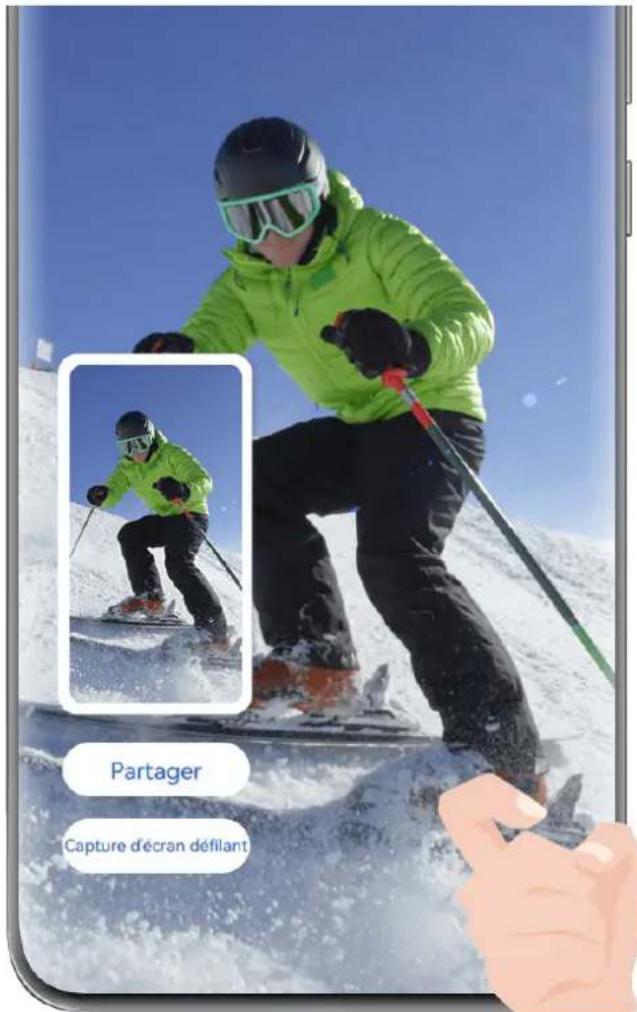 HUAWEI nova 14 Pro - Effectuer une capture d'écran compte en tapotant avec une articulation du doigt - 1