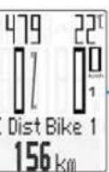 VDO M6.1 - Accessing the total values with the heart rate/cadence option activated - 4