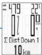 VDO M6.1 - Accessing the total values with the heart rate/cadence option activated - 10