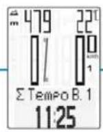 VDO M6.1 - Richiamo dei valori complessivi in caso di opzione polso/cadenza della pedalata attenuata - 5