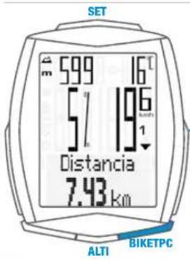 VDO M6.1 - Funciones de la tecla BIKE - 1