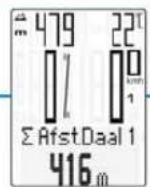 VDO M6.1 - Oproepen van totaalwaarden bij ingeschakelde hartslag-/trapfrequentie-optie - 9
