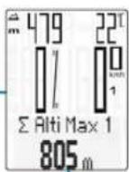 VDO M6.1 - Accessing the total values with the heart rate/cadence option activated - 6