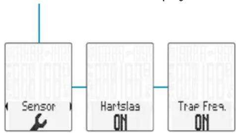 VDO M6.1 - Hartslagoptie/trapfrequentie-optie activeren - 2