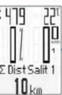 VDO M6.1 - Richiamo dei valori complessivi in caso di opzione polso/cadenza della pedalata attenuata - 8