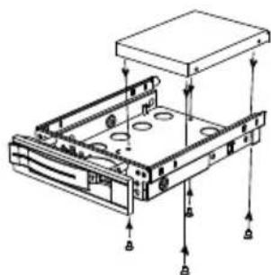 MEDION Erazer X86003 - Installation d'un SSD de 2,5» dans un rack amovable 2,5»/3,5» - 1
