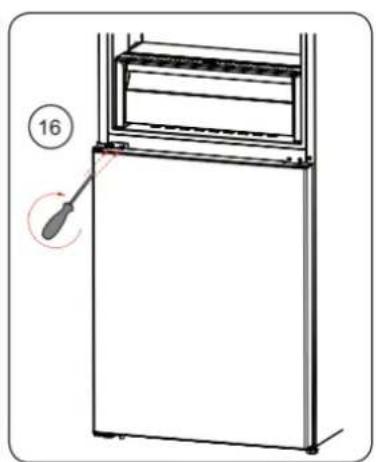 BRANDT BFC8566NW - Inversión del sentido de apertura de las puertas - 11