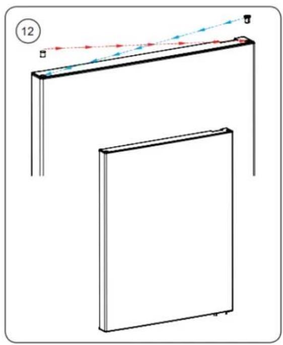BRANDT BFC8566NW - Inverser le sens d'ouverture des portes - 8