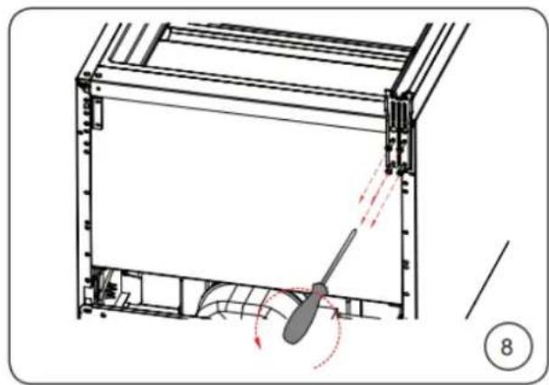 BRANDT BFC8566NW - Reversing the opening direction of the doors - 5