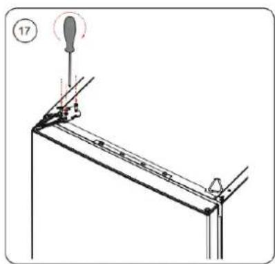 BRANDT BFC8566NW - Inverser le sens d'ouverture des portes - 10