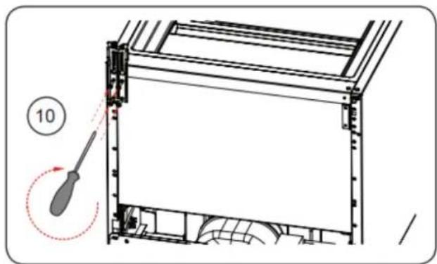BRANDT BFC8566NW - Inverser le sens d'ouverture des portes - 6