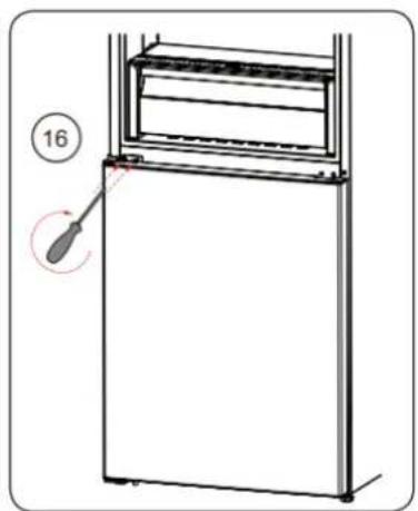 BRANDT BFC8566NW - Reversing the opening direction of the doors - 14