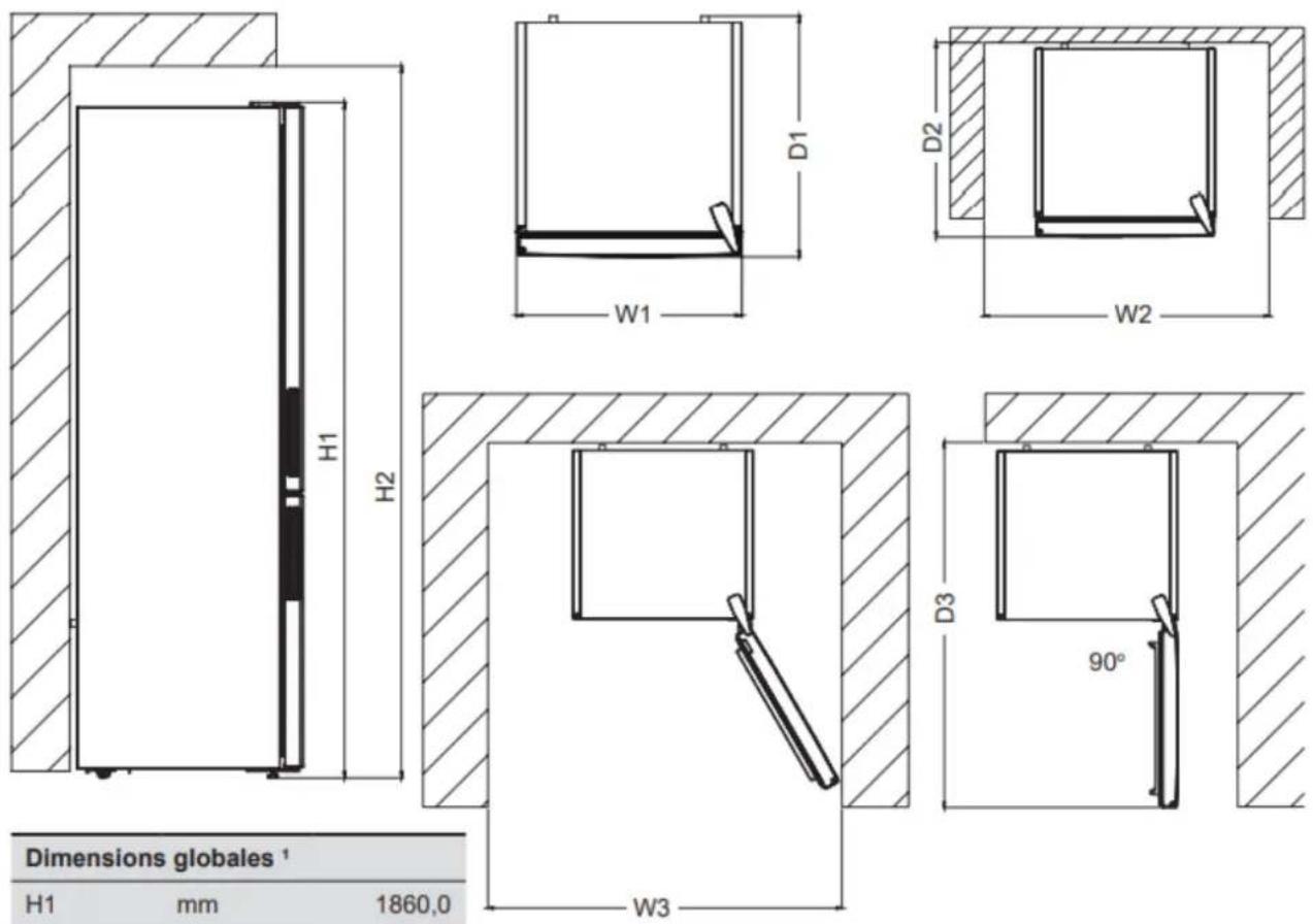 BRANDT BFC8566NW - Inverser le sens d'ouverture des portes - 11