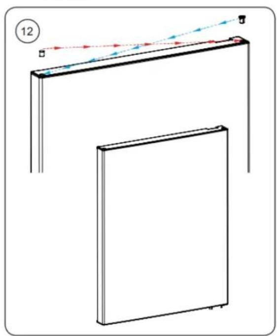 BRANDT BFC8566NW - Reversing the opening direction of the doors - 10
