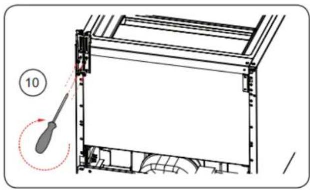 BRANDT BFC8566NW - Reversing the opening direction of the doors - 8