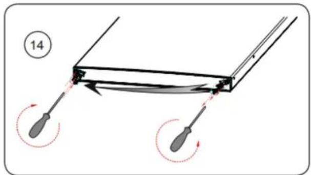 BRANDT BFC8566NW - Reversing the opening direction of the doors - 12