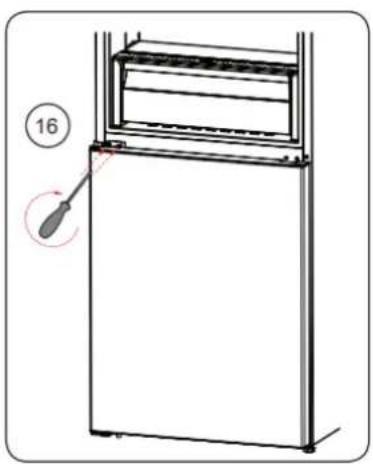 BRANDT BFC8566NW - Αντιστρέψτε την κατεύθυνση ανοίγματος της πόρτας - 11