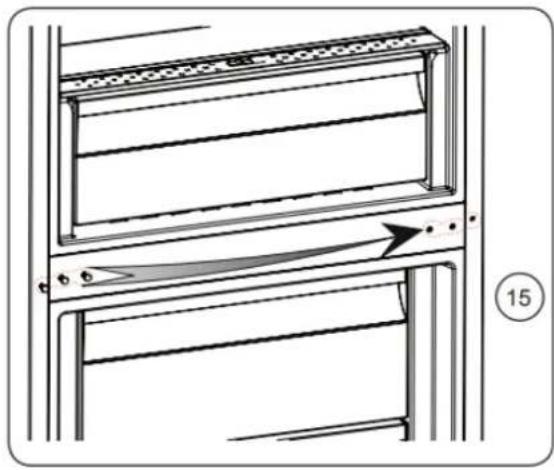 BRANDT BFC8566NW - Inverser le sens d'ouverture des portes - 9