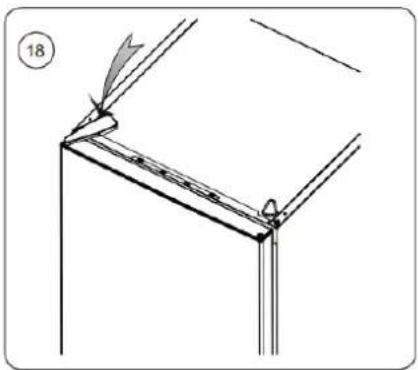 BRANDT BFC8566NW - Reversing the opening direction of the doors - 16