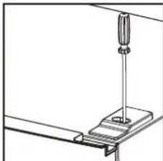 BRANDT BFC8611EW - Inverser le sens d'ouverture des portes - 12