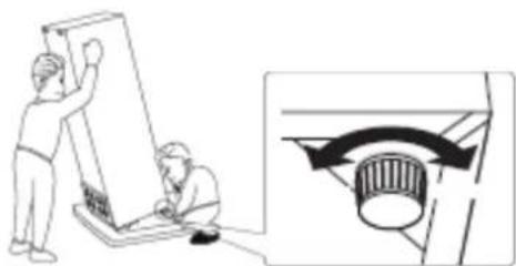 BRANDT BFC8611EW - Levelling the appliance - 2