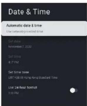 HAIER H65Q80FUX - DATE ET HEURE - 1