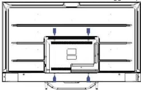 HAIER H65Q80FUX - PREPARAZIONE DEL TELEVISORE LED PER L'INSTALLAZIONE A PARETE - 1