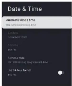 HAIER H65Q80FUX - DATE &amp; TIME (DATO OG TID) - 1