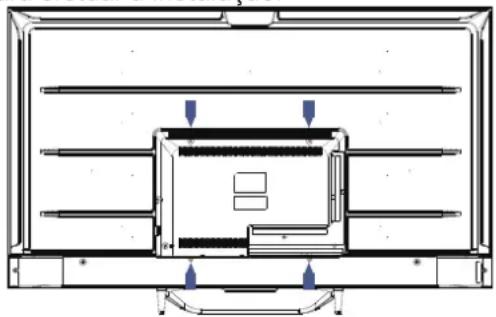 HAIER H65Q80FUX - PREPARACAO DO TELEVISOR LED PARA MONTAGEM NA PAREDE - 1