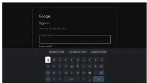 HAIER H65Q80FUX - Konti og login - 2