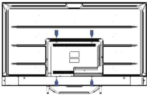 HAIER H65Q80FUX - VORBEREITEN DES FERNSEHGERÄTS FÜR DIE WANDMONTAGE - 1