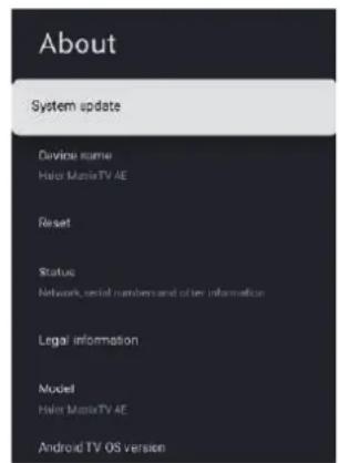 HAIER H65Q80FUX - ABOUT (INFORMACION) - 1