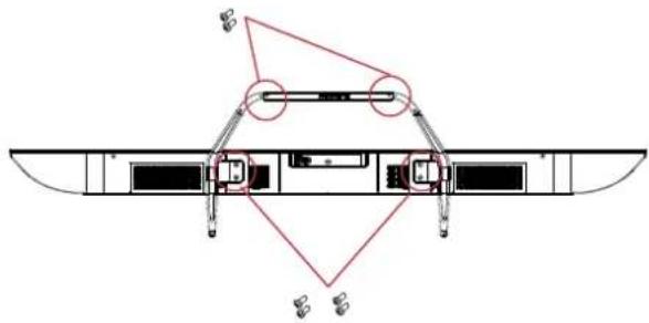 HAIER H65Q80FUX - ATTACHING THE STAND - 1