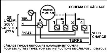 INTERMATIC T106M - T106M: UN CONTACT NORMALEMENT OUVERT, UN CONTACT NORMALEMENT FERMÉ - (PEUT ÉTRÉ CÂBLE EN TANT QUE SPDT) - 2