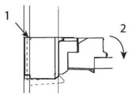 Panduit CJ5E88TWH - モジラーベフクの取付け/取外方 - 1