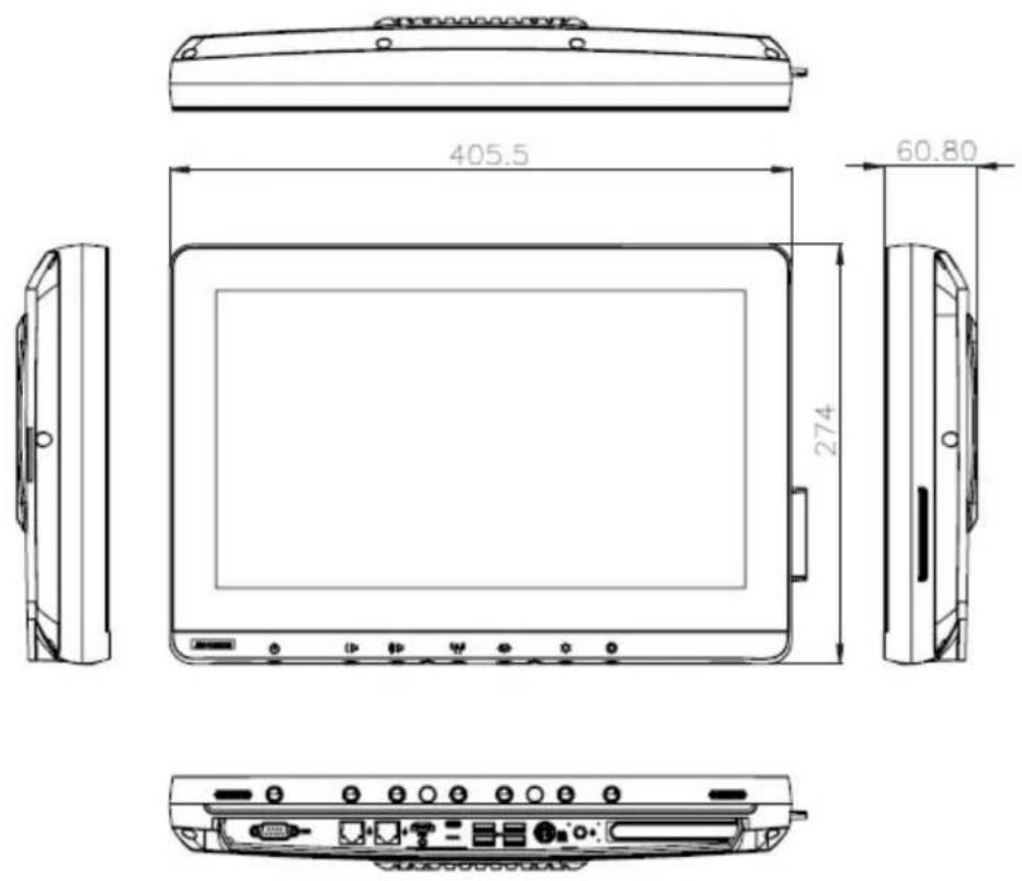 Advantech POC615 - Dimensions - 2