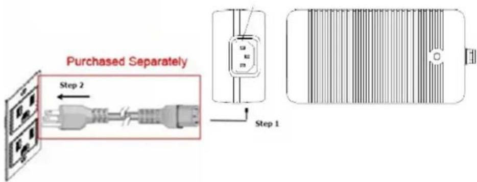 Advantech POC615 - Connecting the Power Cord - 1
