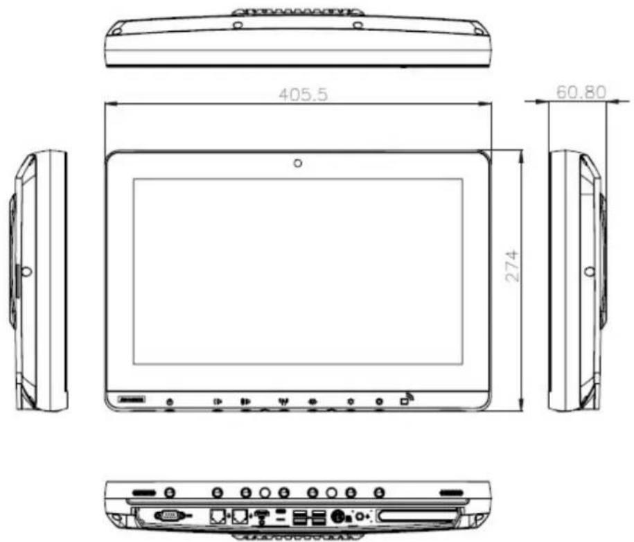 Advantech POC615 - Dimensions - 3