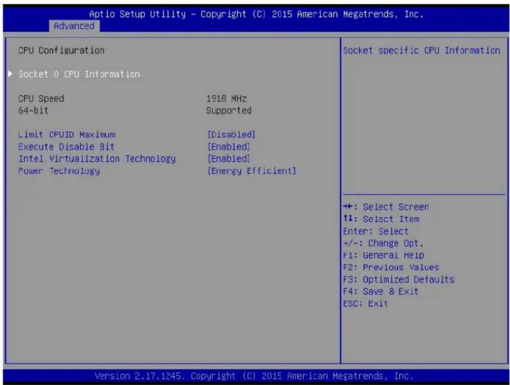 Advantech ITA1611 - CPU Configuration - 1