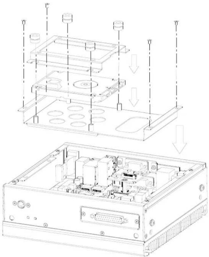 Advantech ITA1611 - 安装硬盘模组 - 1