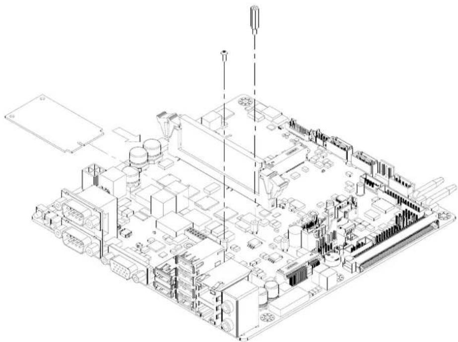 Advantech ITA1611 - 安装 Mini PCIe - 1