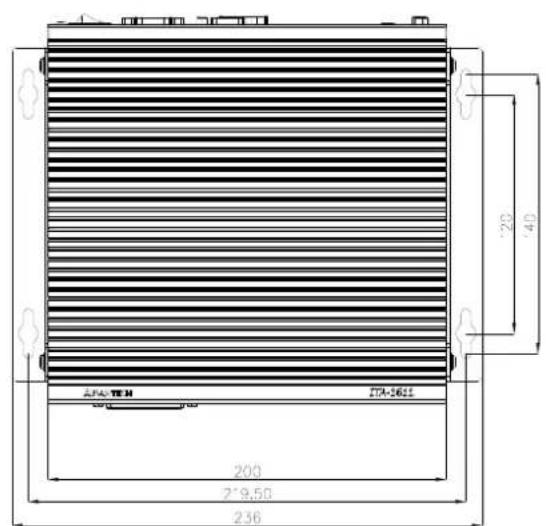 Advantech ITA1611 - 产品尺寸 - 3