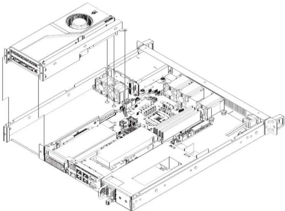 Advantech HPC6120 - Assembly the MR Riser Module/安裝 MR RISER 模块/安裝 MR RISER 模組 - 3